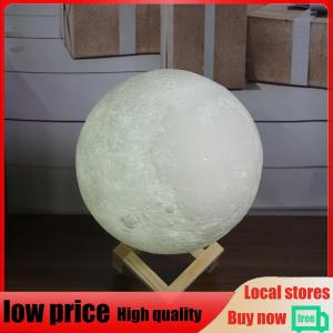 【New Arrival】 LED 3D Moon Night Light with Touch Sensor and Multi-Color Options for Unique Bedroom Decor