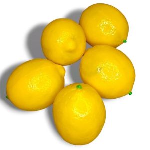 Replika lemon  ( 1 pcs ) / dummy buah /  dummy buah lemon / Mainan anak / Edukasi anak / Dekorasi meja makan / Display Restaurant Hotel Dan lain lain Toys