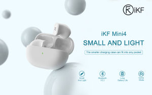 iKF Mini4- หูฟังบลูทูธ 5.3 หูฟังไร้สายตัดเสียงรบกวน หูฟังสเตอริโอไร้สายสำหรับเล่นเกมแบบกึ่งในหู อายุการใช้งานแบตเตอรี่ยาวนาน TWS หูฟังแบบสปอร์ต ตัวเลือกหลากสี ขนาดเล็ก ประสบการณ์ที่สะดวกสบาย