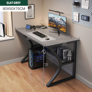 Curved Frame Steel Wood Computer Table E-sport Design Study Desk Home Office Desk Gaming Table Local Stock