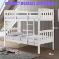 LOFT Design NILDA MONTROS Single Size solid wood double decker bunk bed convertible into 2 single bed / ikea bed / katil single. 