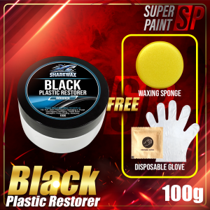 Shark Wax Black Plastic Restorer US Technology Magic Ultimate Black Paint Plastic Back for Black Plastic Restore Paint