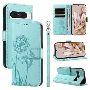 Case For Google Pixel 9 9A 9 Pro XL / Google Pixel 8 8A Pro / Google 7 7A 7 Pro Dandelion Magnetic Leather Wallet Card Slot Flip Case Casing