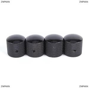 [COD] ZNPNXN 4pcs โลหะไฟฟ้าเบสกีตาร์เสียงควบคุมลูกบิดโดมลูกบิด + ประแจ