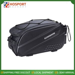 【HOSPORT】 Multifunctional Bicycle Trunk Bag Rear Rack Luggage Carrier Tail Seat Pannier