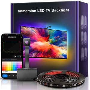 RGBIC TV LED Backlights with Camera Synchronization APP Music Synchronization Game Bedroom Ambient Light