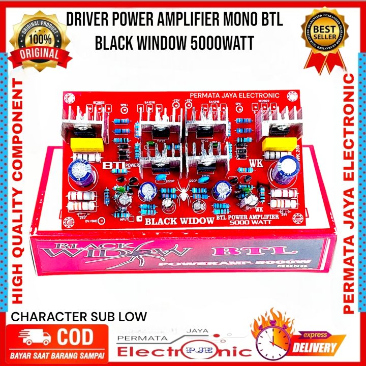Driver Power Amplifier BTL Black Widow 5000 watt | Lazada Indonesia