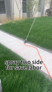 Tripod Sprinkler for Yard Large Area Upgraded Small Oscillating Sprinklers with 4 Sprayed Modes Garden Sprinkler