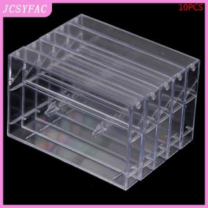 JCSYFAC 10Pcs Recording Blank Cassette Case Audio Storage Box Transparent Dustproof Box
