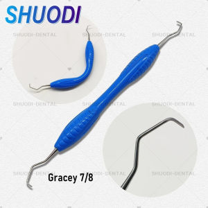 ด้ามจับซิลิโคนคุณภาพสูง เครื่องมือทันตกรรมมืออาชีพ เครื่องขูดกระดูกปริทันต์ เครื่องขูดทำความสะอาดฟัน