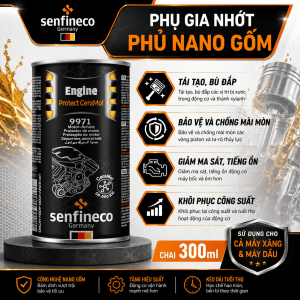 Senfineco 9976/9910/9971 Phụ Gia Nano Nhớt Kháng Mài Mòn - Engine Oil Treament Additives Ceramol Mos2 [300ML]