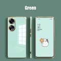 Casing For OPPO A98 A78 A58 4G 5G OppoA98 OppoA78 Candy Color 6D Electroplating Straight edge Phone Case Soft Cover. 