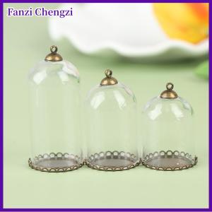 Fanzi Dollhouse Display Jar with Base Beads Cap Vials Pendant Bottle