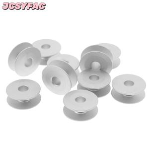 JCSYFAC 10pcs 21mm công nghiệp nhôm bobbins cho ca sĩ anh em máy may công cụ
