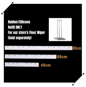 Losaria Floor Squeegee RefillHeavy-Duty Replacement Rubber/Silicone Blade for Floor Wiper Scraper Window Wiper