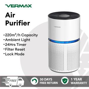 Vermax Air Purifier For Home scent H13 4-Stage Filtration 23dB Ultra Quiet PM2.5 Dust Odor Removal