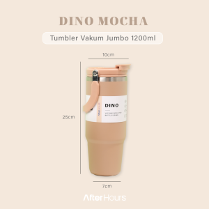 Tumbler Vakum Jumbo 1200ml SS 304 dengan Handle Tahan Panas Dingin AFTER HOURS TATARUMA DINO