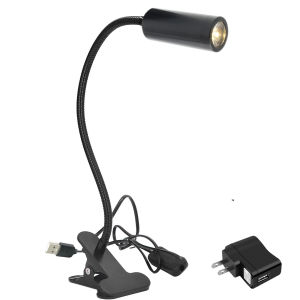 Đèn Rọi led đọc sách đầu giường 3W Kẹp bàn Kim loại đa năng Tích hợp đèn soi tranh trang trí phòng khách Nhà hàng Khách sạn - T005