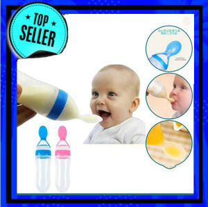 Botol Sendok DOT sendok Makan Botol Dot SIlikon Praktis Silicone BPA FREE With suction cup - Tempat Makan Bayi