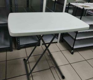 Folding Table with Adjustable Height