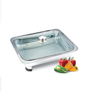 ร้านอาหาร สแตนเลส การถาดอาหาร พร้อมฝาปิด ถาดฝาแก้ว ควบคุมฝุ่นและแมลง ขายข้าวราดแกง บุฟเฟ่ต์ สแตนเลส ขายของ รุ่น SY-666