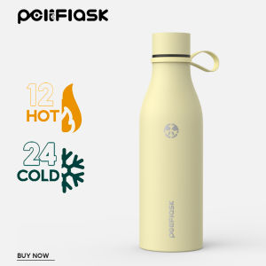 Peliflask 17oz Stainless Steel Water Bottle Triple Layered Vacuum Insulated Containers Keeps Drinks Cold for 24 Hours and Hot for 12 BPA Free Perfect for On the Go