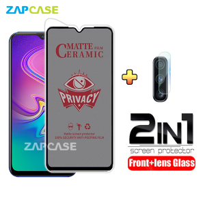 PAKET 2in1 Anti Gores Layar Privacy Infnix S4 Free Tempered Glass Camera Lens