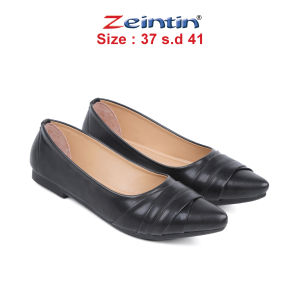 Zeintin - Sepatu Flat Wanita Bahan Lentur Sol Karet Anti Licin Sepatu Pesta Wanita Sepatu Balet SB