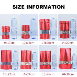 Lowest Price—100pcs Colourful Stand Up Pouch Zipper Bag / Aluminium Zip Lock Food Plastic Packaging