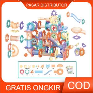 Mainan Anak 126PCS PLAY AND LEARN BALL TRACK GY555-67 Mainan Building Ball Track Paradise Seluncuran Dan Bola Kreatif Anak Mainan Anak Perempuan - Mainan Anak Laki Laki
