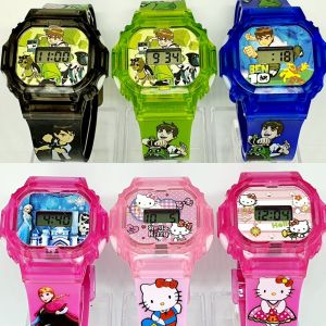 (กันน้ำ) นาฬิกาเด็ก Pony มีไฟมีเสียง นาฬิกาข้อมือสำหรับเด็กอายุ3ปีขึ้นไป ลายกาตูนโพนี่ ดิจิตอล RC128/1