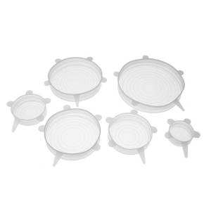 KOALA ฝาซิลิโคนถนอมอาหาร ชุดฝาซิลิโคนครอบอาหาร 1 ชุด มี 6 ชิ้น ฝาครอบอาหาร คงความสดใหม่ ชุดฝาครอบภาชนะ พร้อมส่ง