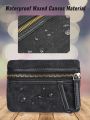 Sayram SP6 EDC Pouch, Waxed Canvas Compact Pocket Organizer, EDC Pocket Pouch for Men, Zippered Pocket Pouch,EDC Organizer for Everyday Carry, Multitool Organizer Pouch (Oil Wax Black). 