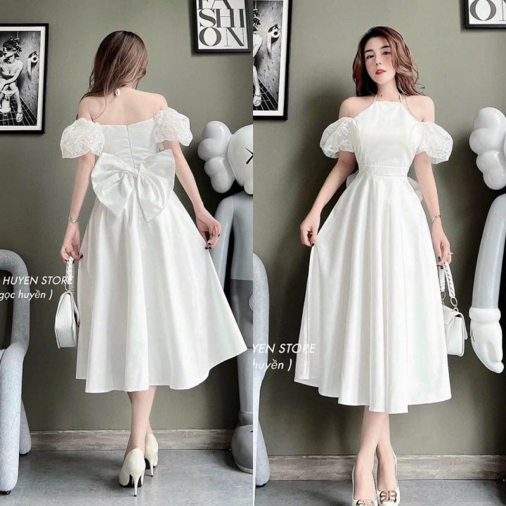 Đầm Nữ Đẹp Cột Nơ Sau Lưng Đậm Chất Thời Trang - Đầm Thời Trang 2022 DM012  Shopthoitrang24h