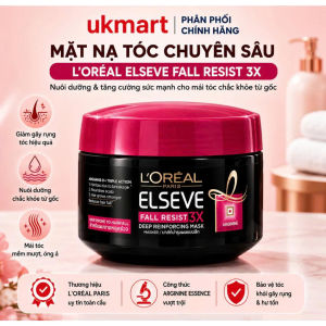 Dầu gội ngăn gãy rụng tóc LOreal Elseve 620ml Dầu Xả LOreal Paris Dưỡng Tóc Giảm Gãy Rụng 280ml Elseve Fall Resist