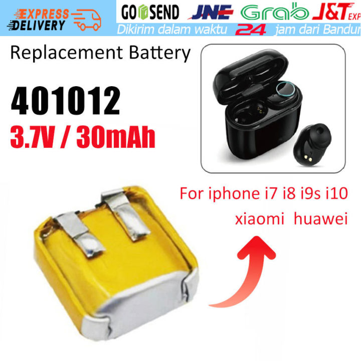 Lithium Polymer Battery Baterai 401012 Rechargeable 30Mah
