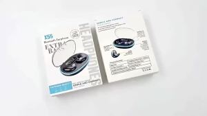 (HD1)X55 Upgraded Wireless Tws Earbuds: Bluetooth Stereo Earphones for Work X55 Fon Tws Diperbaharui: Earbud Stereo Bluetooth Untuk Kerja