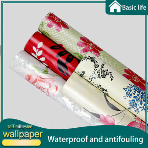 3D Elegant Floral design Wallpaper PVC Self Adhesive Waterproof Anti-fouling high quality Wall stickers