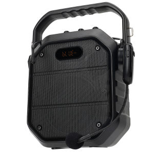 Retekess TC102 Portable PA SystemWireless Bluetooth SpeakerVoice Amplifier Rechargeablewith FM Radio and MP3 Player for CoachingTeaching Conference