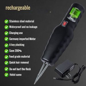 Chicken Plucker MachineHandheld Electric Poultry Feather Remover with Waterproof Switch Small Feat