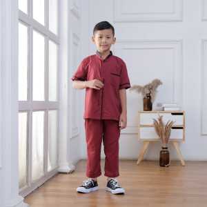 Setelan Koko Kurta Anak Usia 4-12 Tahun//Baju Koko Kemeja Anak Laki Laki