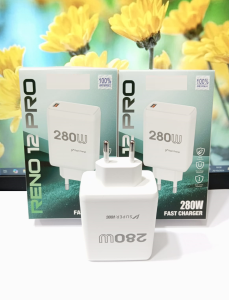 Batok Adapter Super VOOC 280W Fast Charger For OPP RENO 12 PRO Batok Casan Hp Fast Charging