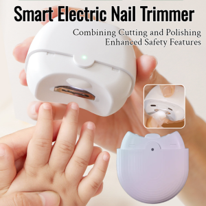 【German Precision】 Electric Nail Clippers With Light Automatic Nail Cutter Ultraviolet Disinfection Curved Veneer Nail Trimmer