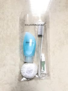 PAKET HOTEL SET KIT SIKAT GIGI SABUN SHAMPOO NON REMBES PLASTIK ODOL