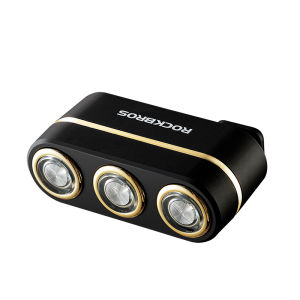 ROCKBROS 3-MÀU ánh sáng đèn hậu xe đạp phanh cảm biến đi xe đạp đèn hậu 50h tuổi thọ pin dài rung cảm ứng MTB xe đạp đường trường an toàn ban đêm thiết bị đạp xe