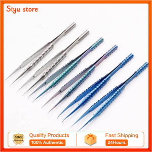 Threaded forceps Titanium alloy long-handled straight toothless curved toothless forceps surgical instrument Beauty tools
