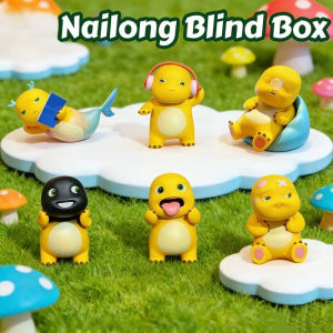 Vixplorn Nailong Blind Box Milk Dragon Lazy Daily Series Figure Kawaii Collectible Figure Desktop Decor for Home & Office