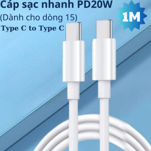 Dây sạc nhanh PD thiết kế dây dẻo bền chui sạc cho 14 trở xuống chui TypeC cho 15