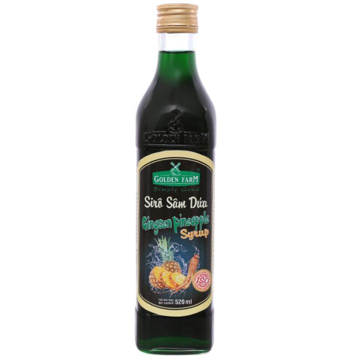 Siro Golden Farm hương sâm dứa Chai 520ml - Gia store