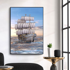 Himalaya painting with Aluminum alloy frame(35*50cm)Decor wall painting